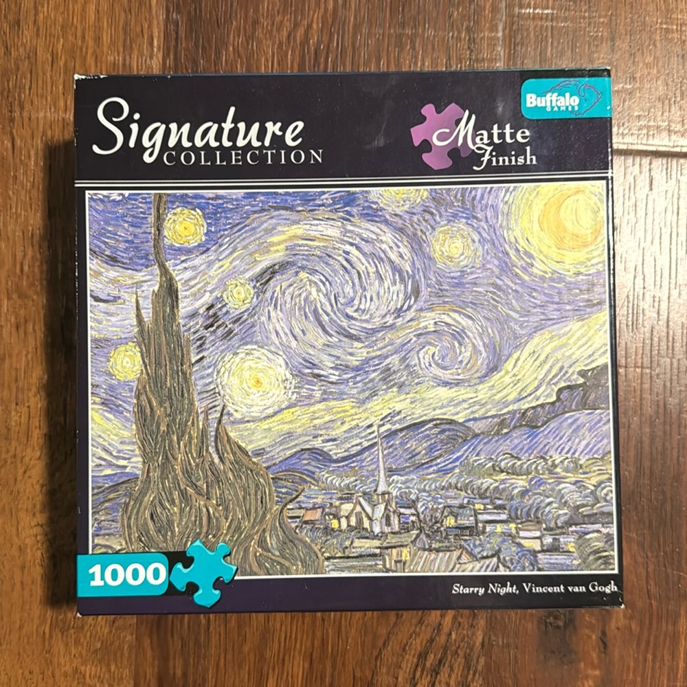 Buffalo games Signature collection puzzle “Starry Night” Vincent Van Gogh